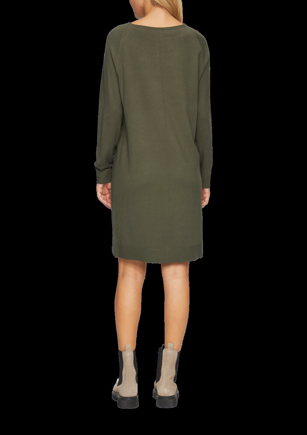 Feinstrickkleid mit U-Boot-Ausschnitt