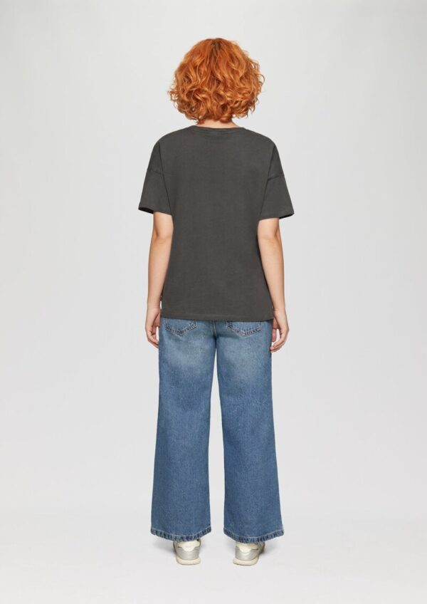 Lockeres Print-Shirt mit Garment Dye