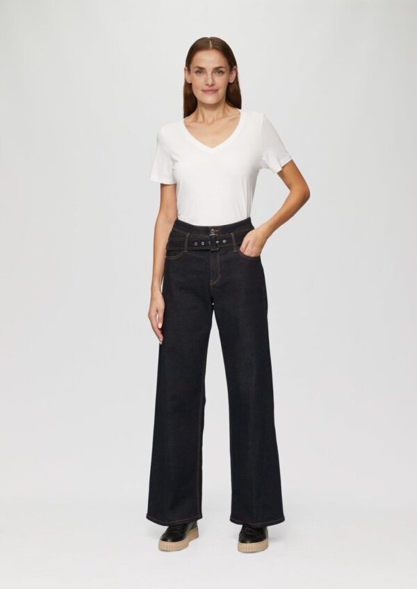 Jeans Suri/Regular Fit/High Rise/Wide Leg / mit Textilgürtel