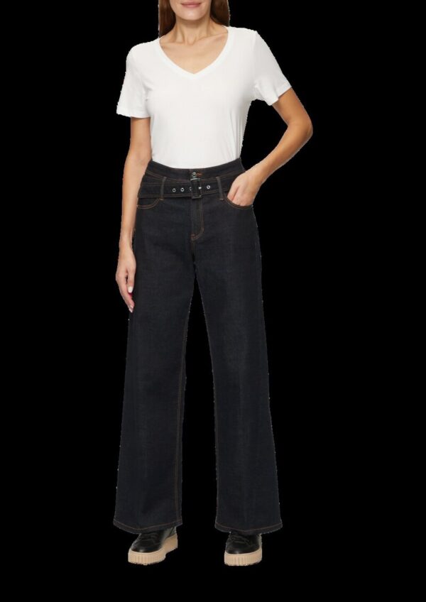 Jeans Suri/Regular Fit/High Rise/Wide Leg / mit Textilgürtel