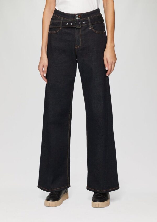 Jeans Suri/Regular Fit/High Rise/Wide Leg / mit Textilgürtel