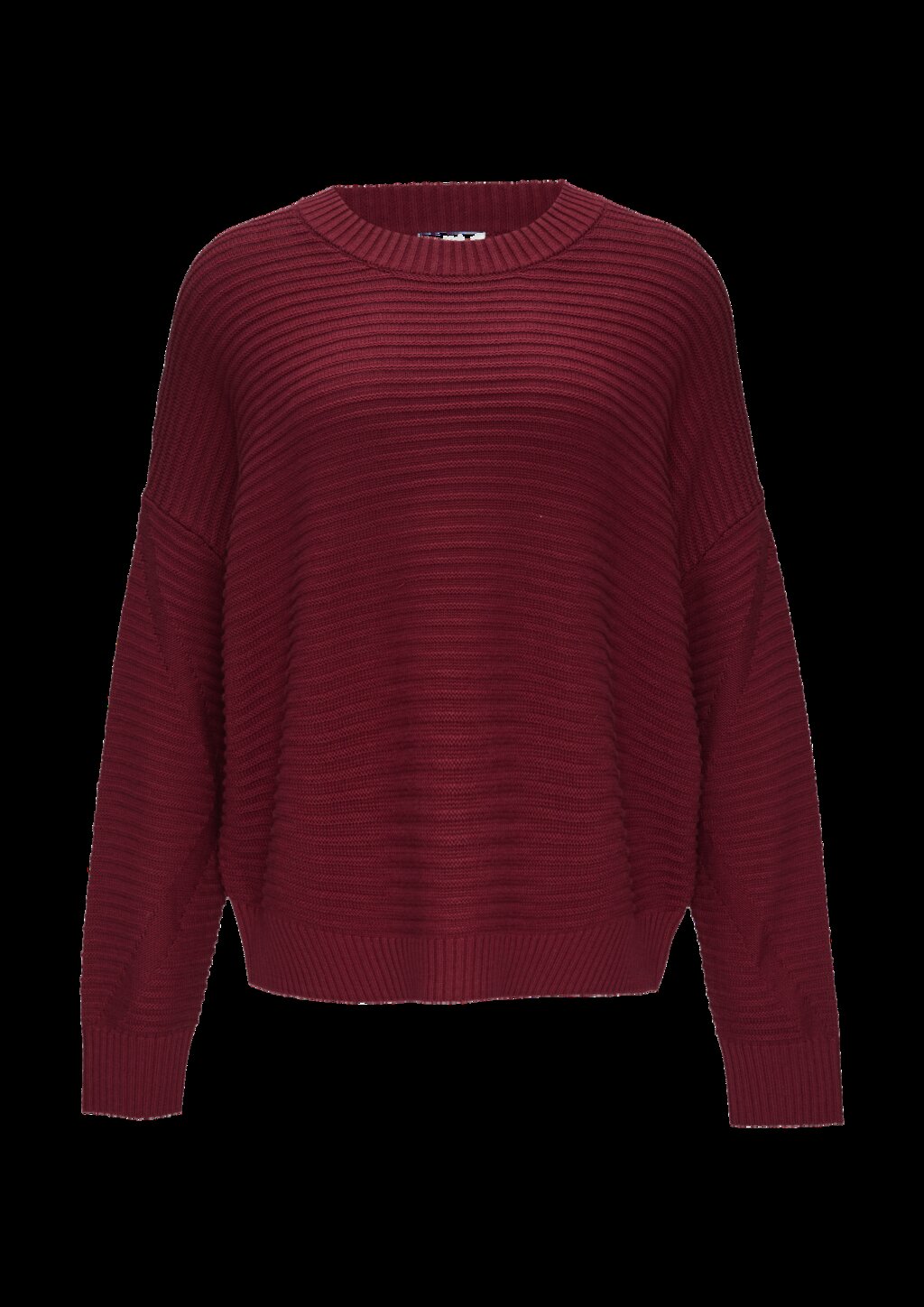 Oversized Strickpullover mit Ottoman-Struktur