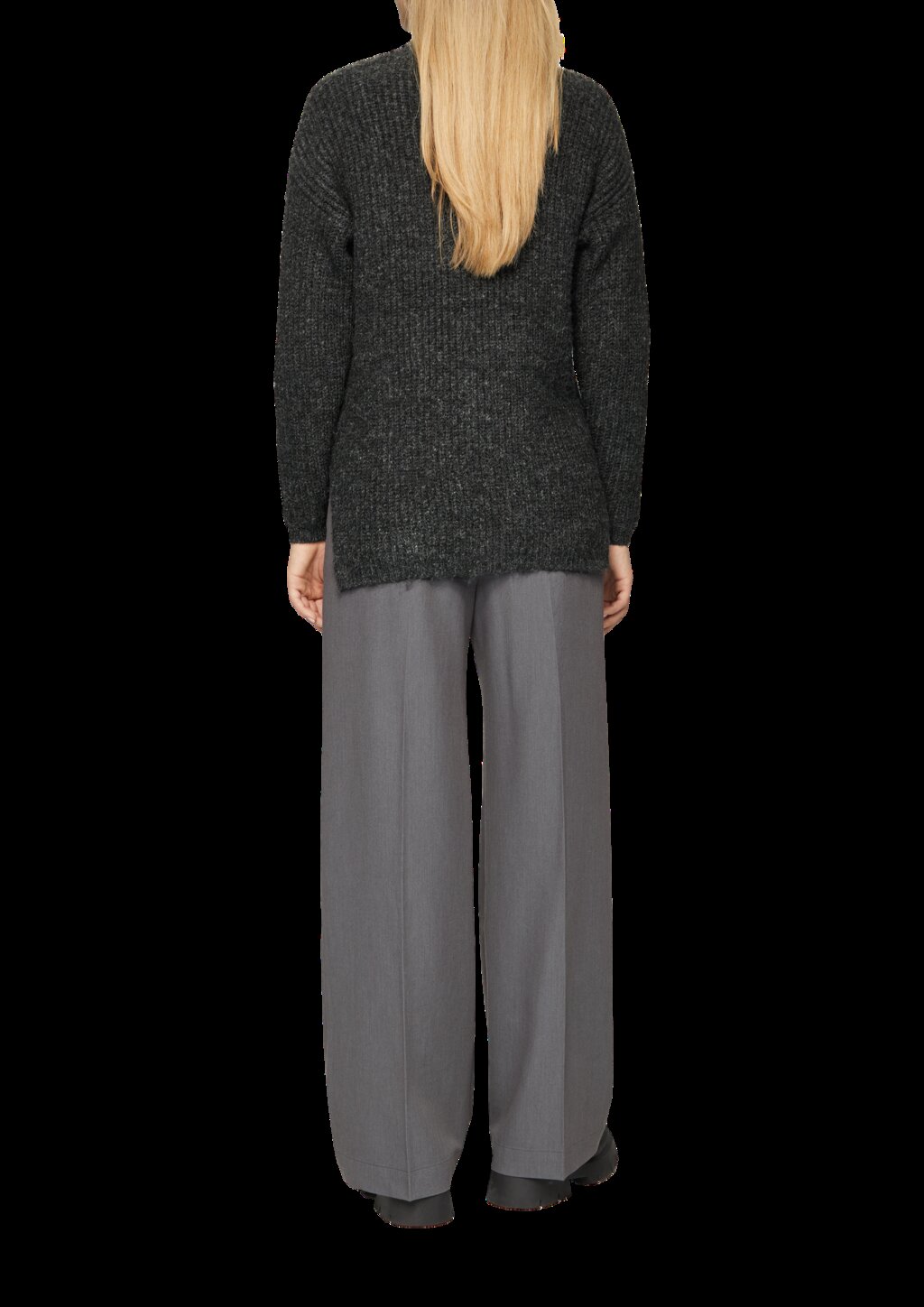 Weicher Strickpullover mit Rippstruktur