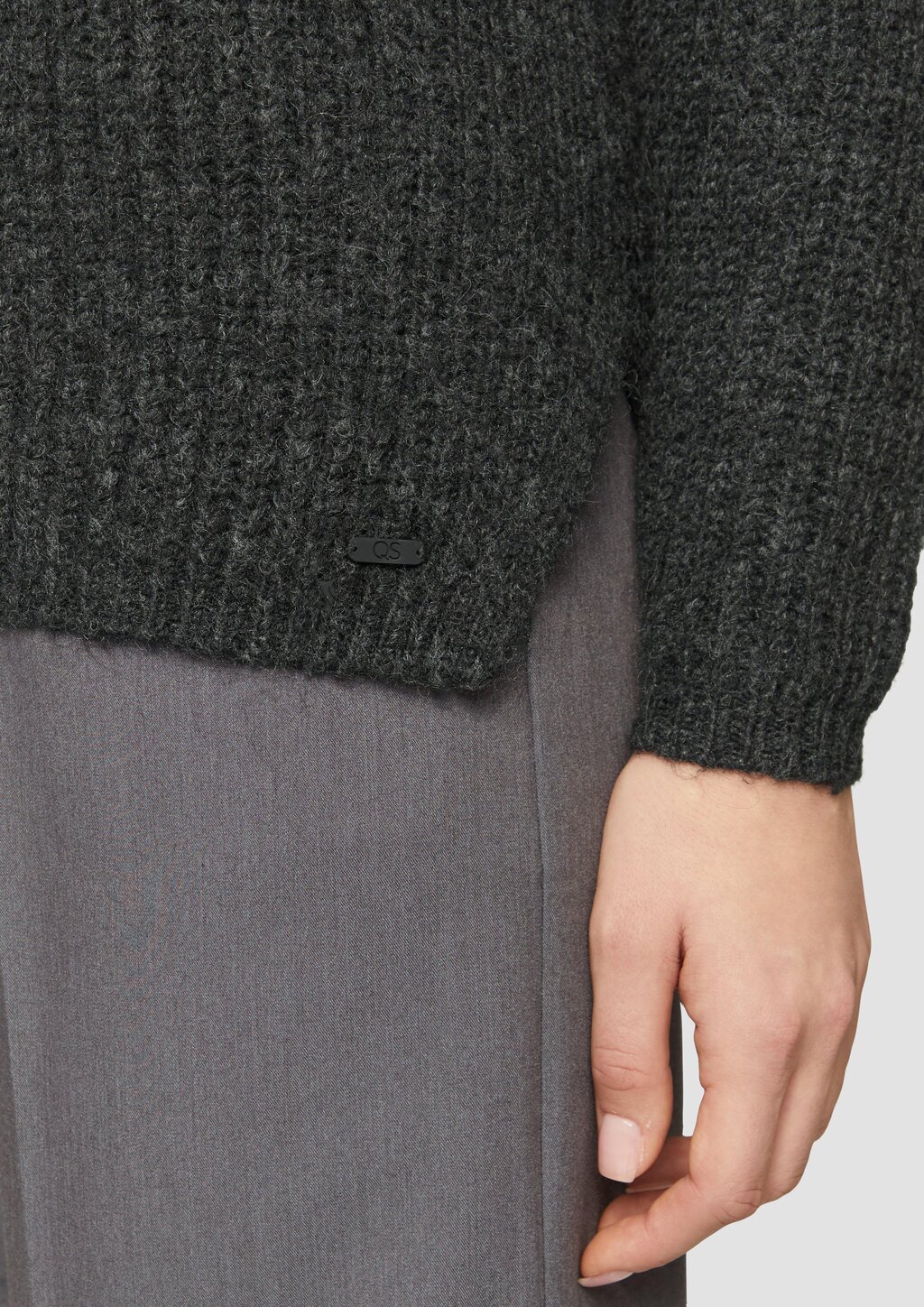 Weicher Strickpullover mit Rippstruktur