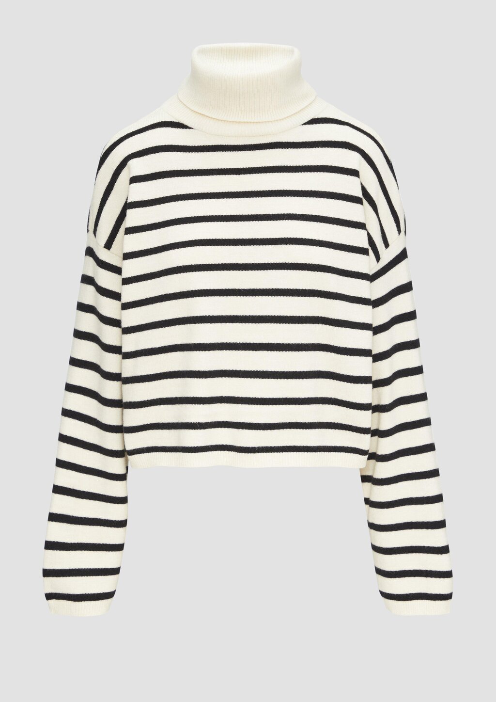 Verkürzter Pullover aus Viskosemix