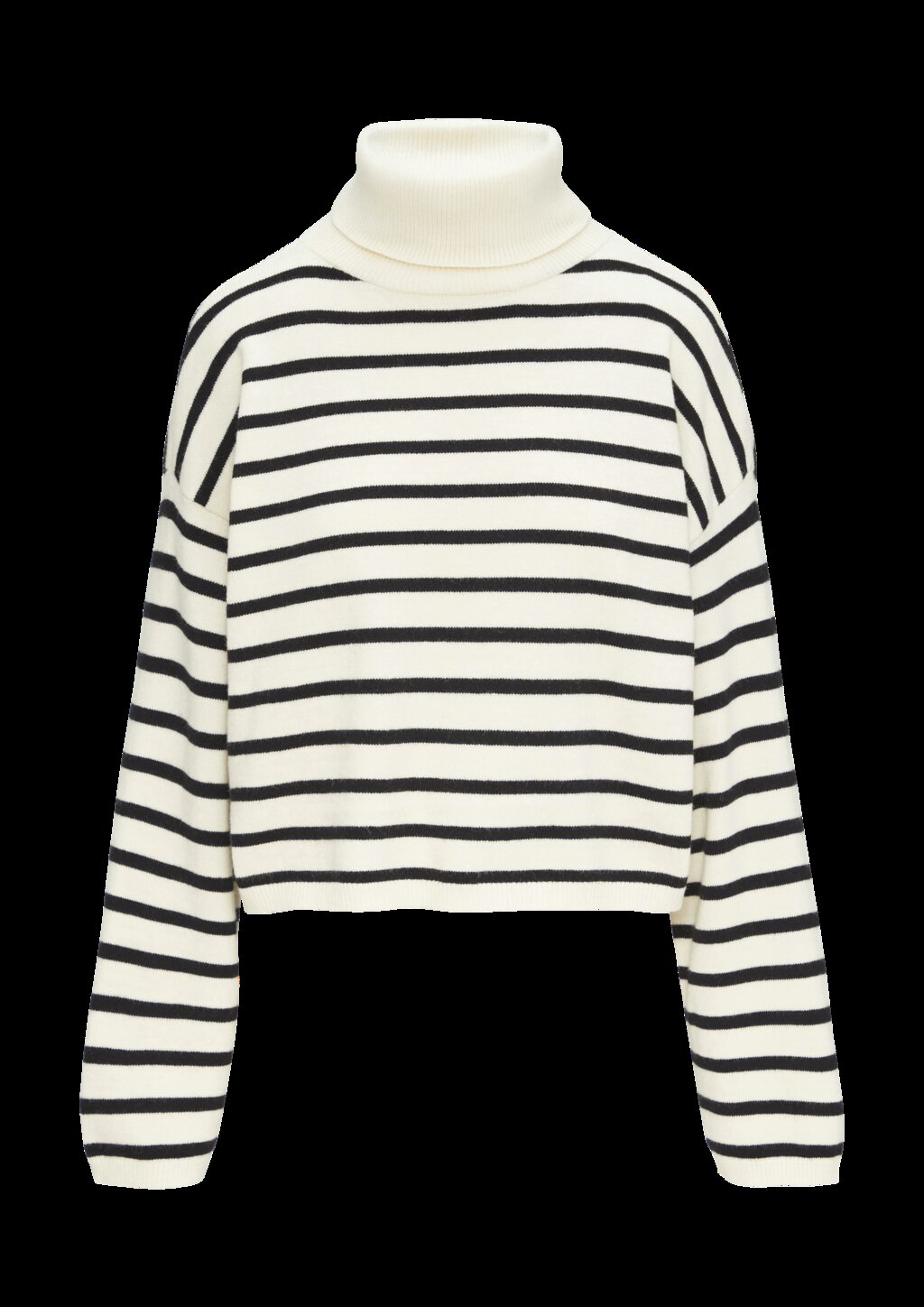 Verkürzter Pullover aus Viskosemix