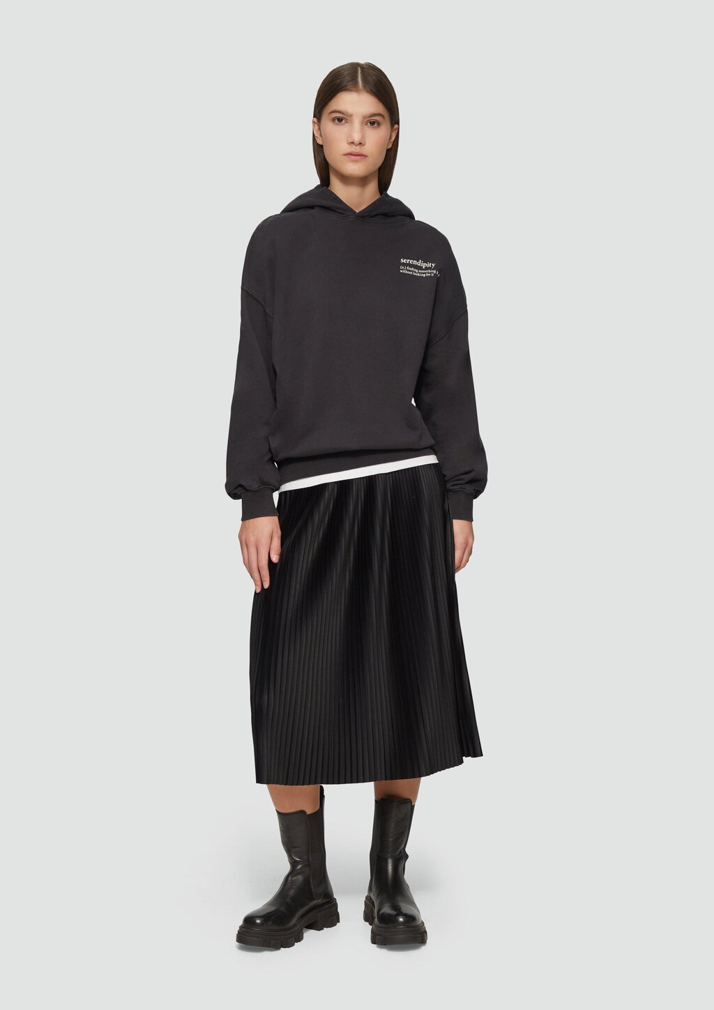 Rock mit Plisséefalten