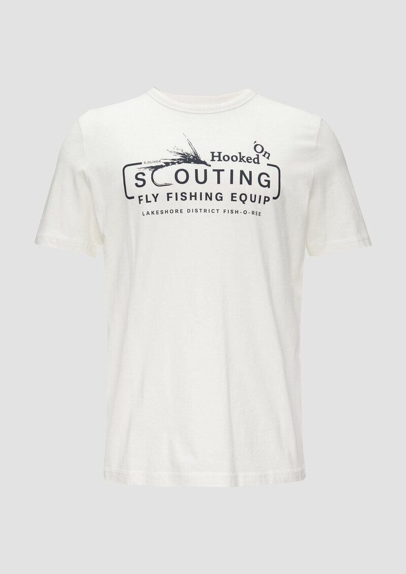 Baumwollshirt mit Frontprint