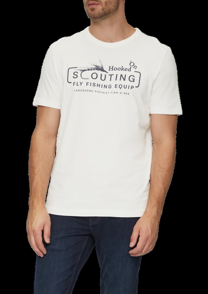 Baumwollshirt mit Frontprint