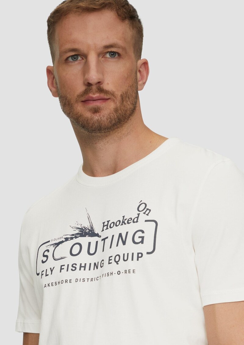 Baumwollshirt mit Frontprint