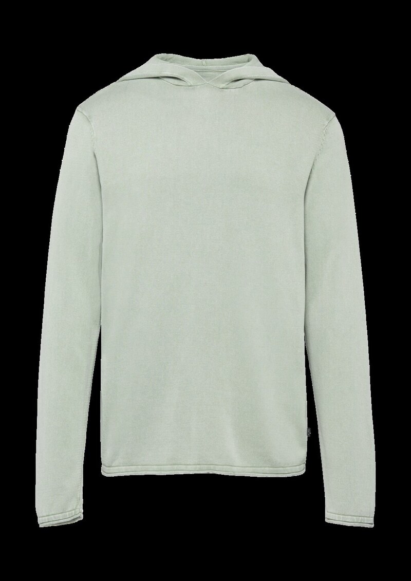 Kapuzenpullover aus Feinstrick in gewaschener Optik