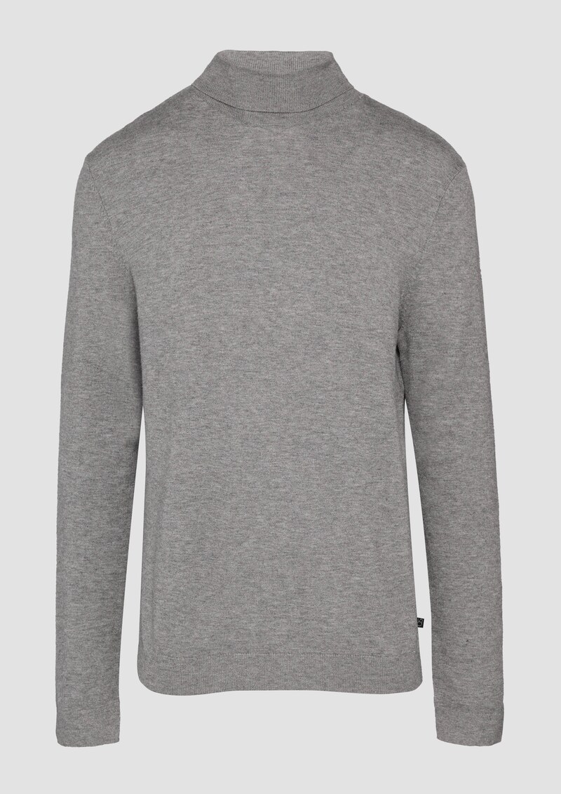 Slim-Fit-Pullover mit Rollkragen