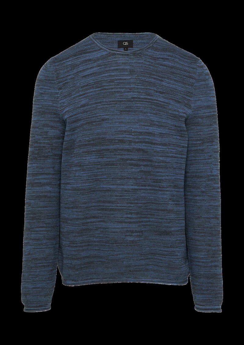 Strickpullover in Melange-Optik