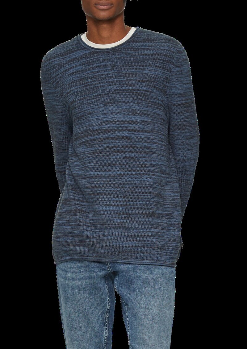 Strickpullover in Melange-Optik