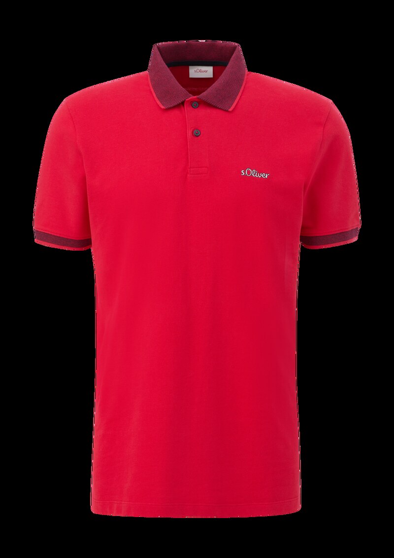 Poloshirt mit Kontrast-Details