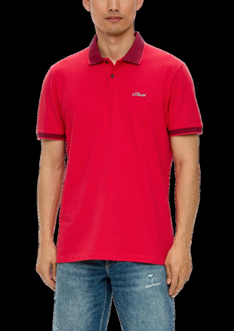Poloshirt mit Kontrast-Details
