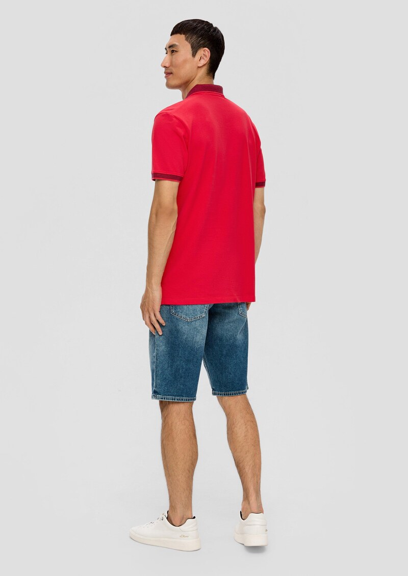 Poloshirt mit Kontrast-Details