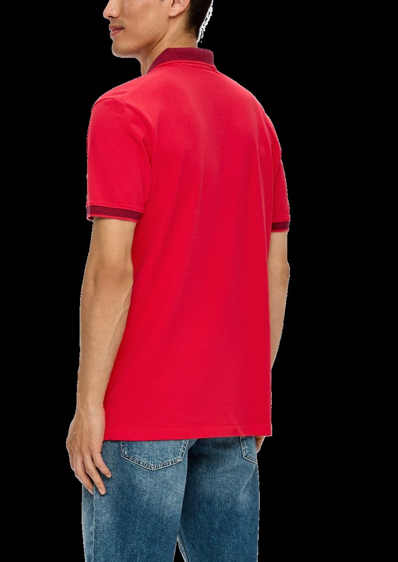 Poloshirt mit Kontrast-Details