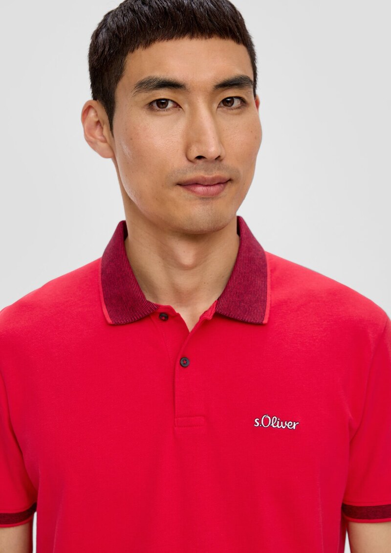 Poloshirt mit Kontrast-Details