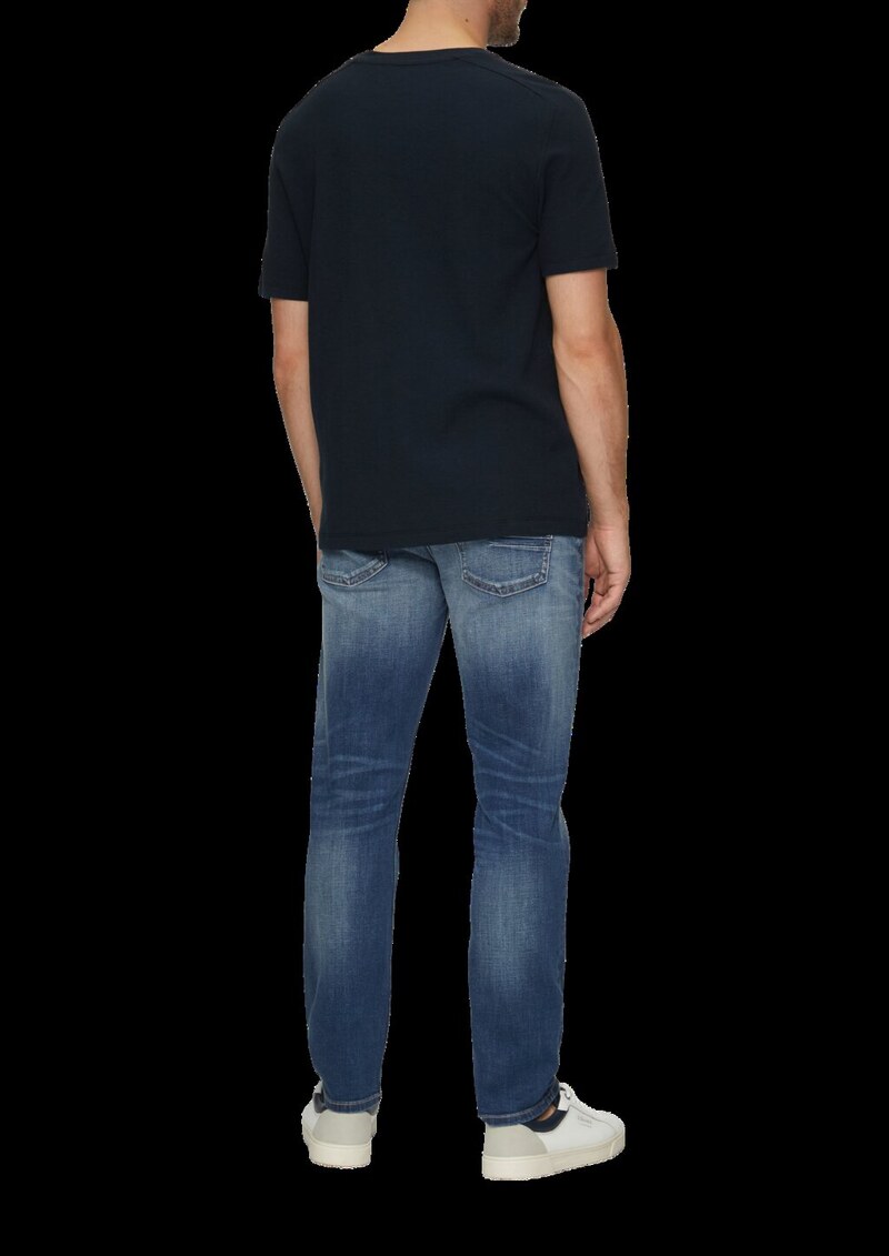 T-Shirt mit Brusttasche aus Waffeljersey | 360° Circular Vision