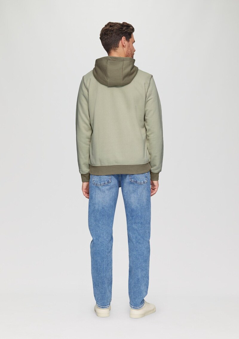 Hoodie mit Stehkragen und Reißverschluss