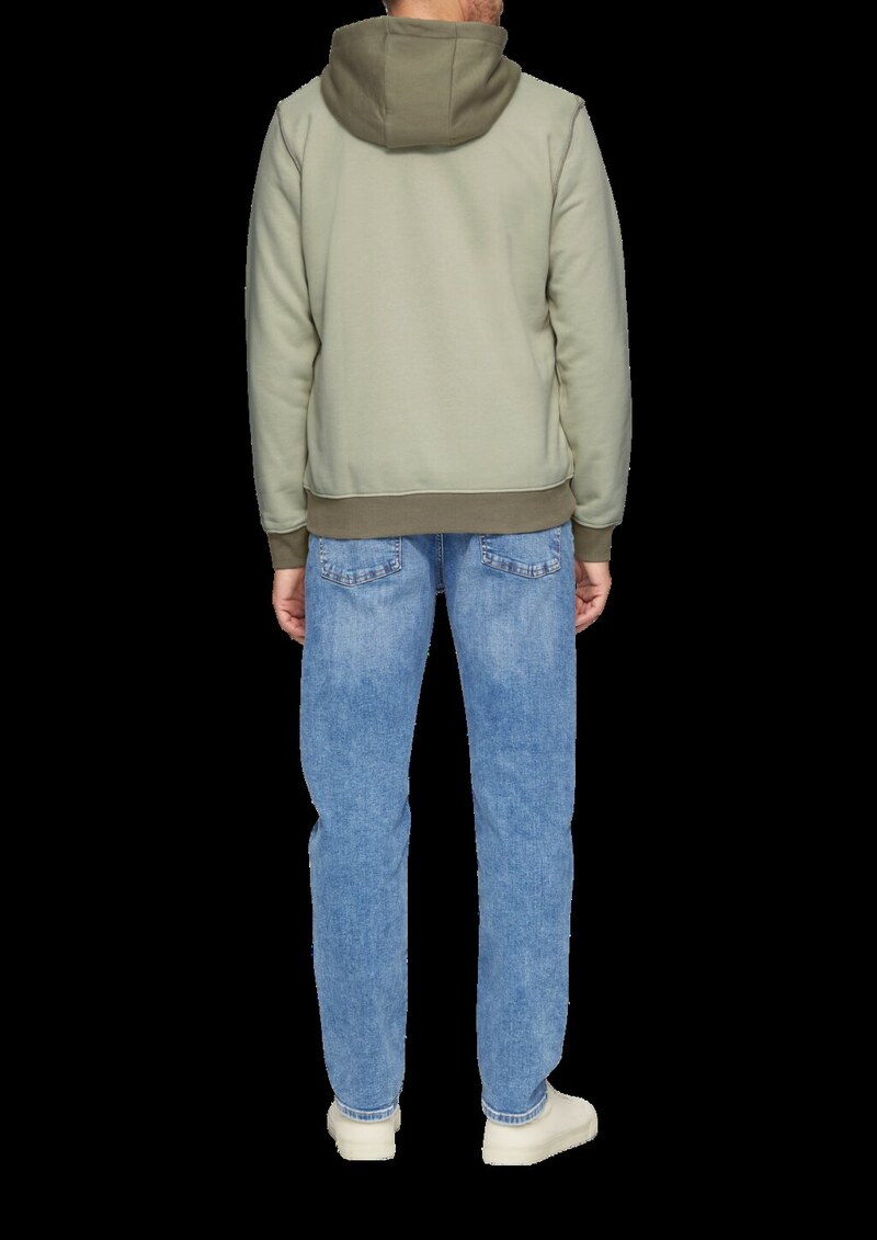 Hoodie mit Stehkragen und Reißverschluss