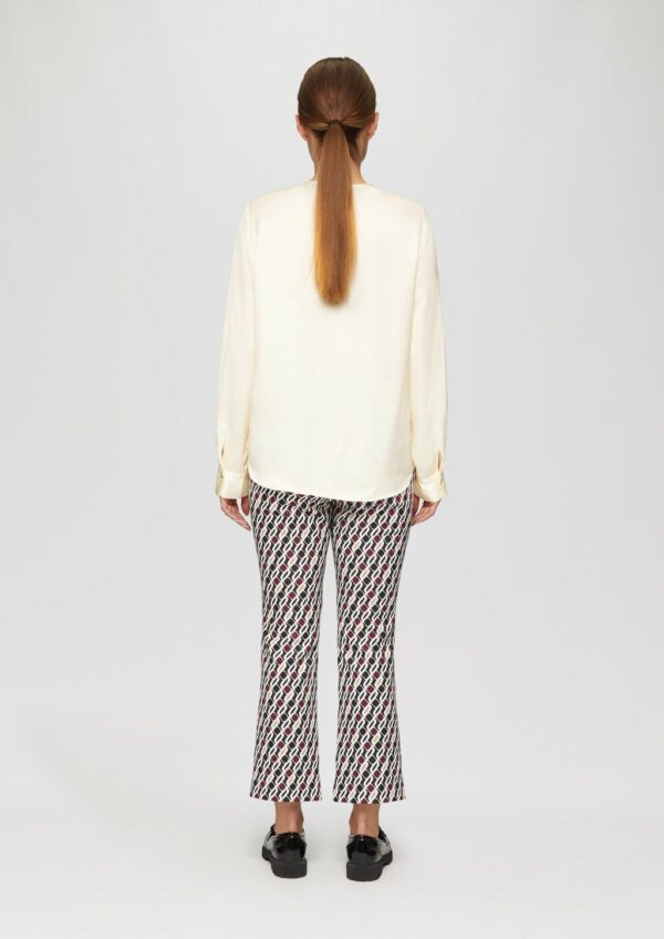 Langarmbluse aus Satin