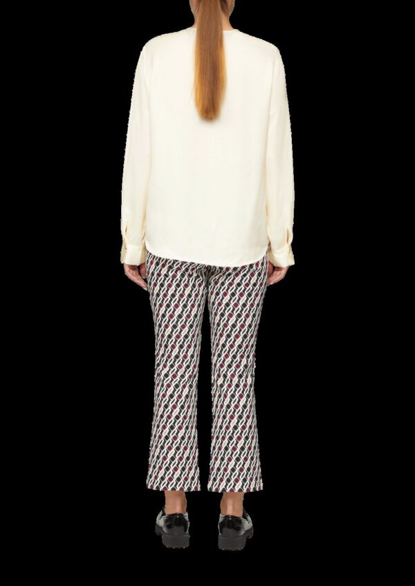 Langarmbluse aus Satin