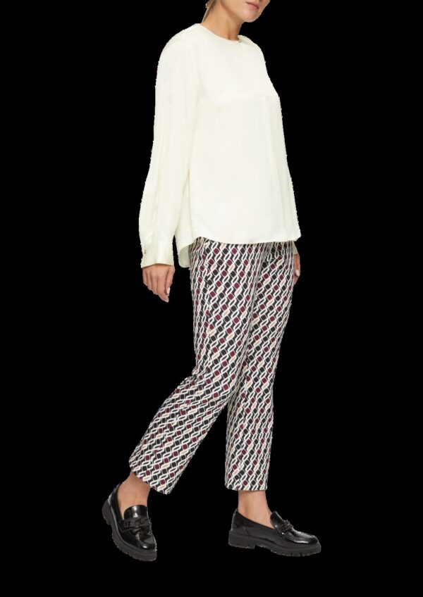 Langarmbluse aus Satin