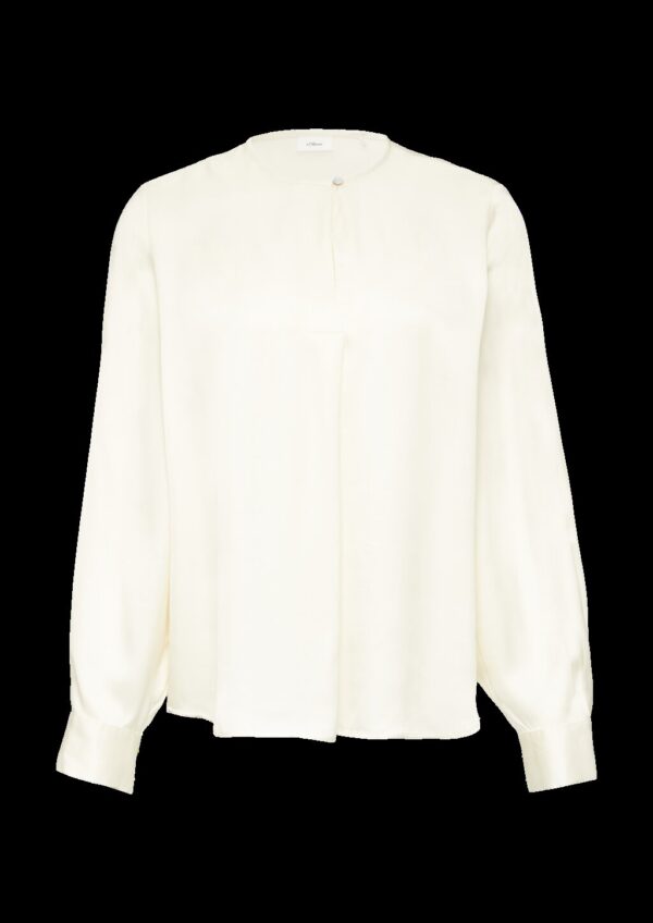 Langarmbluse aus Satin