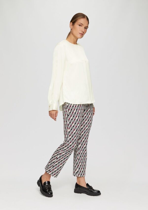 Langarmbluse aus Satin