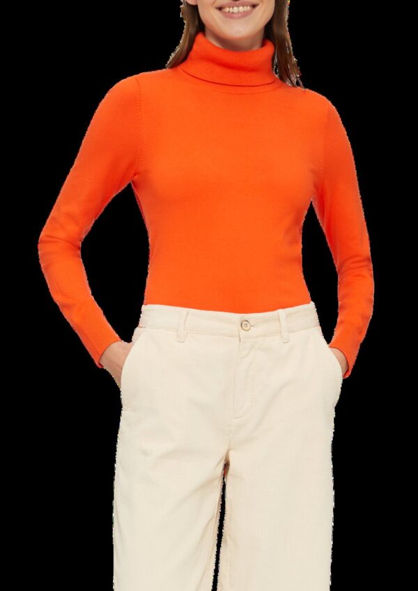 Weicher Rollkragenpullover aus Viskosemix