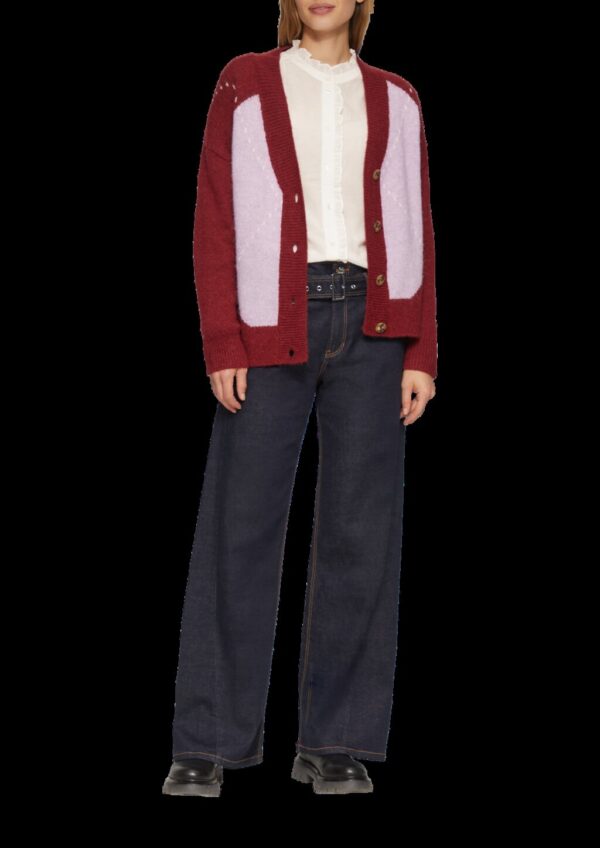 Leicht transparente Bluse mit Rüschen-Details