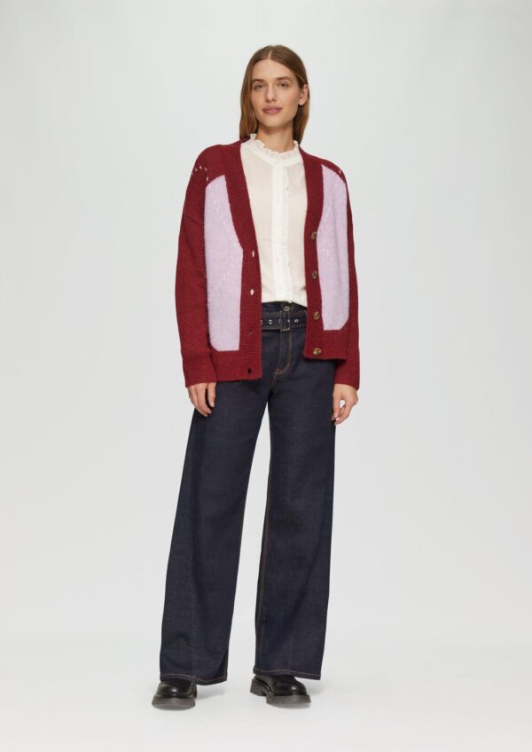 Leicht transparente Bluse mit Rüschen-Details