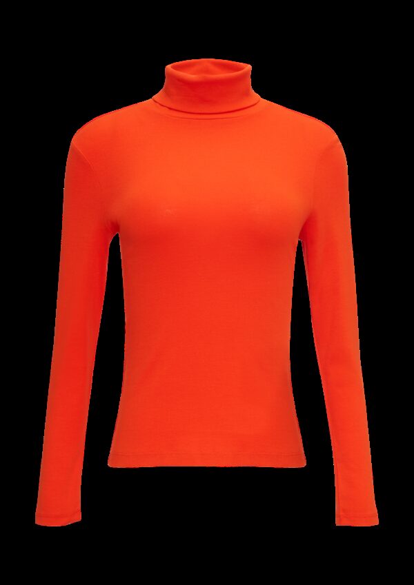 Elastisches Langarmshirt mit Rollkragen