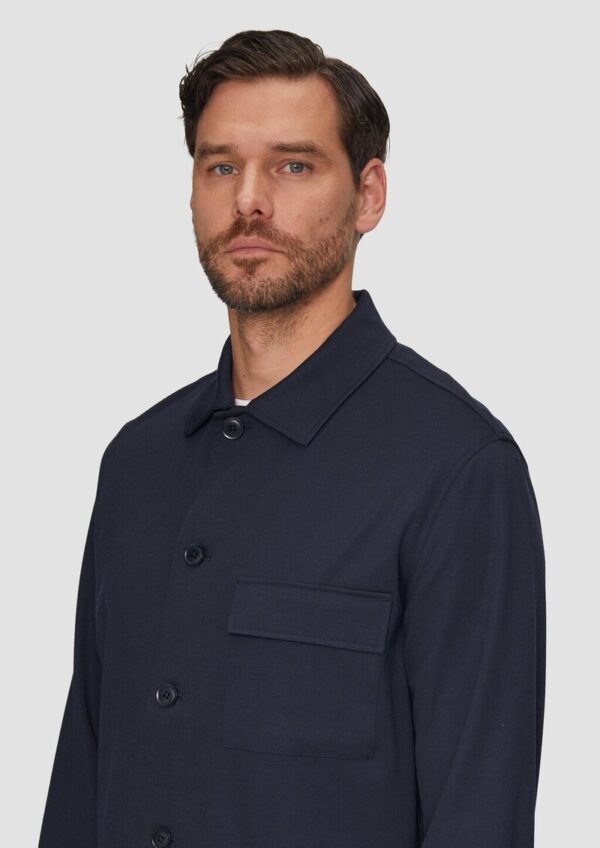 Overshirt aus Piqué-Jersey