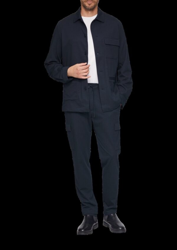 Overshirt aus Piqué-Jersey