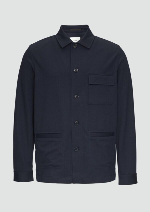 Overshirt aus Piqué-Jersey