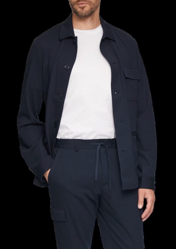 Overshirt aus Piqué-Jersey