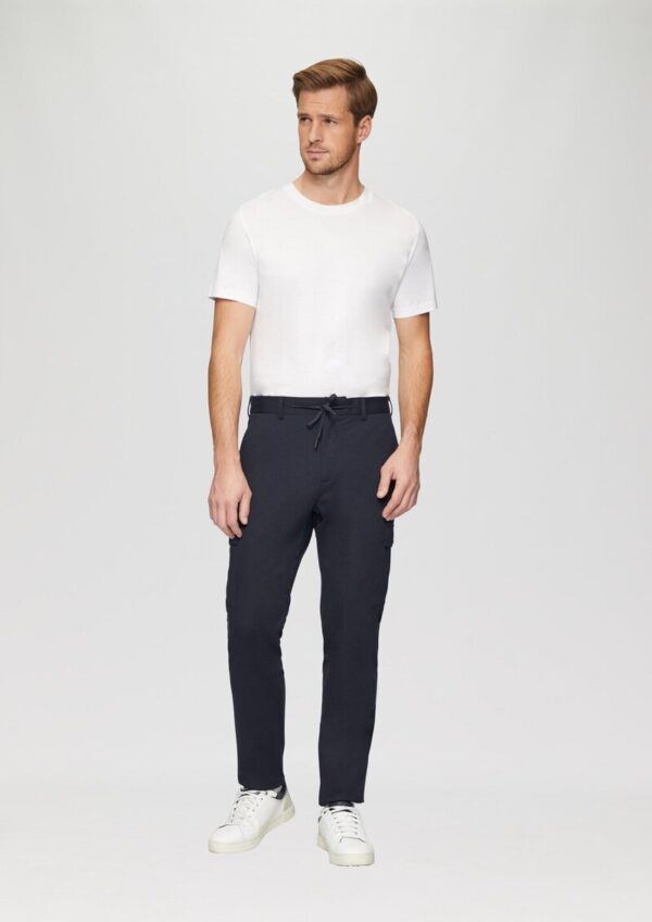 s.O JOGG: Cargohose aus Piqué-Jersey