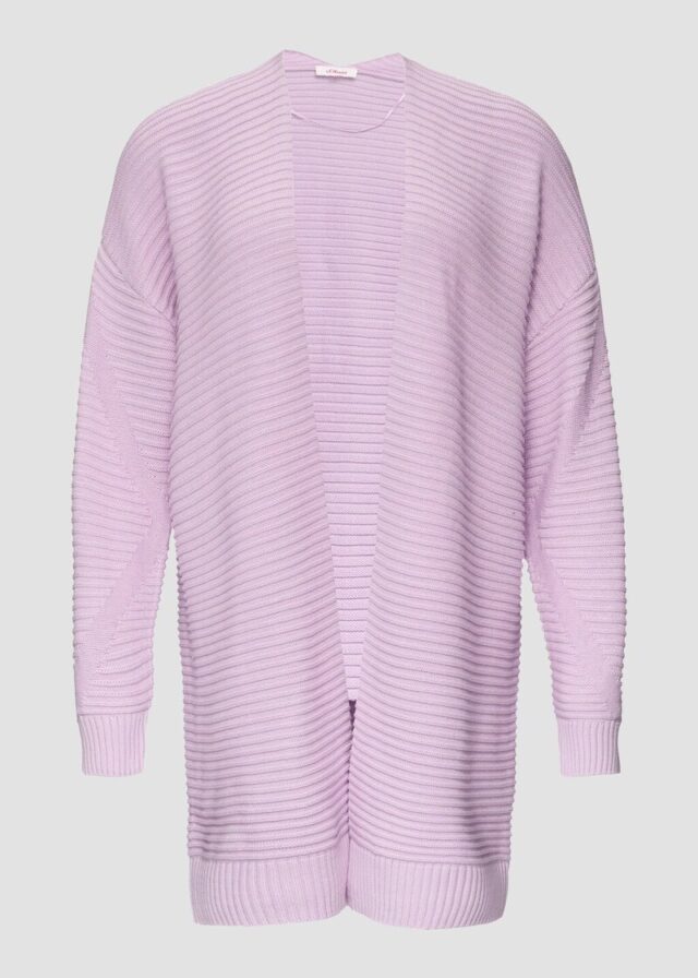 Strickjacke mit Strukturmuster