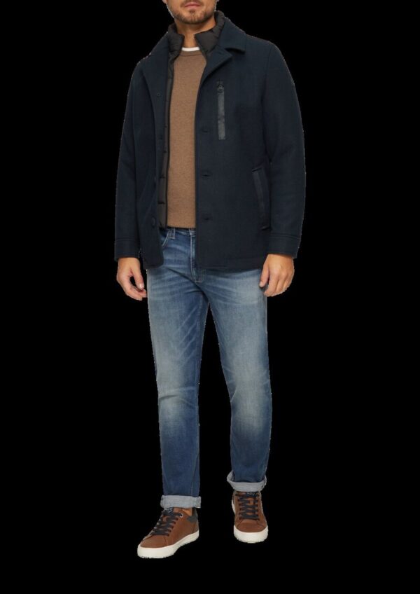 Kurzmantel mit gestepptem Innenfutter