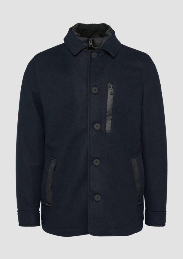 Kurzmantel mit gestepptem Innenfutter