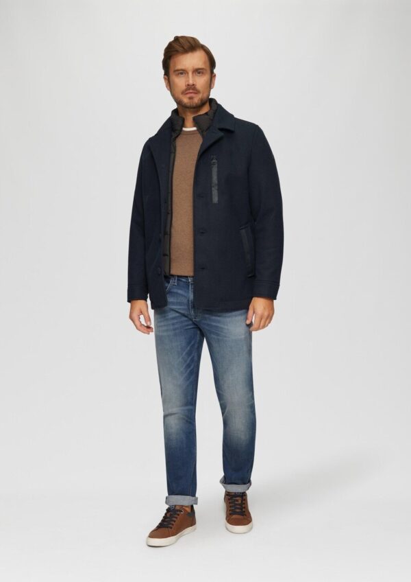 Kurzmantel mit gestepptem Innenfutter