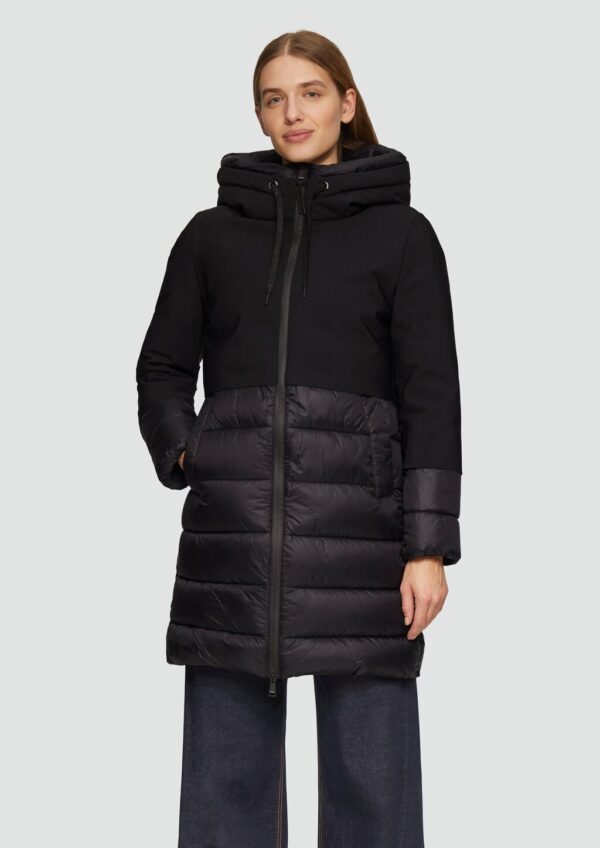 Wasserabweisender Puffermantel mit Smart-Heat-Funktion