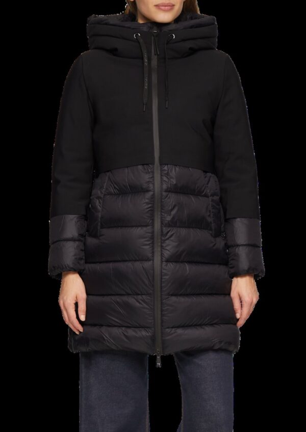 Wasserabweisender Puffermantel mit Smart-Heat-Funktion