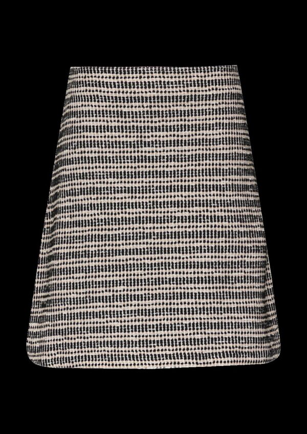 Kurzer Bouclé-Rock mit seitlichem Reißverschluss