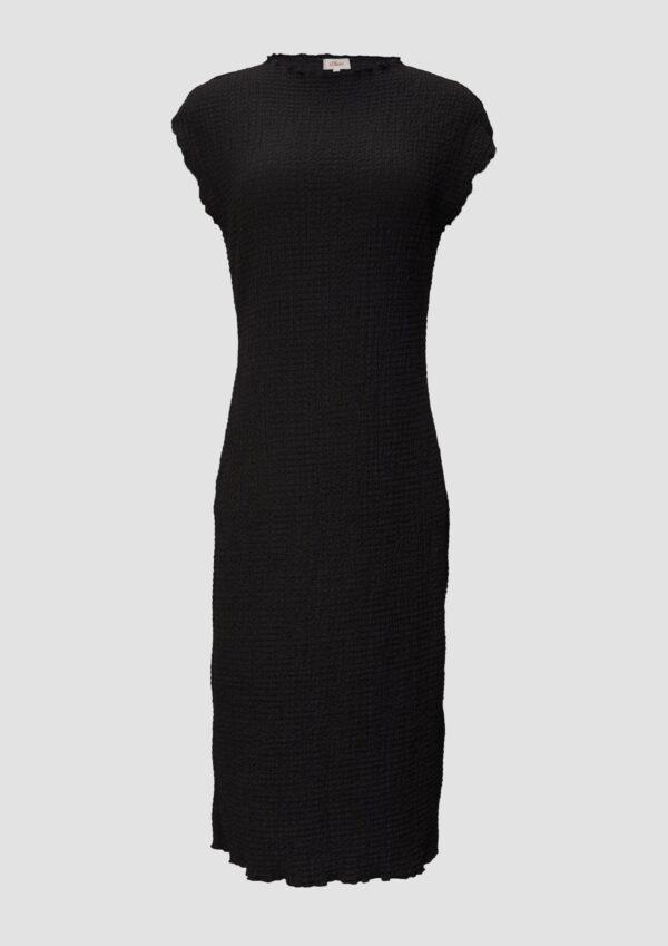 Kleid in Crêpe-Optik