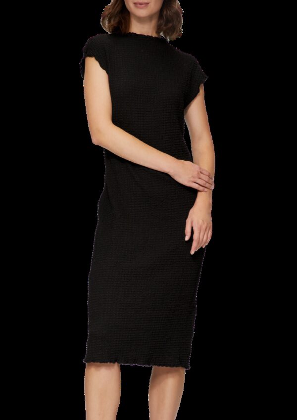 Kleid in Crêpe-Optik