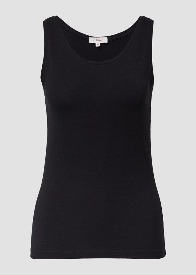 Schmal geschnittenes Tanktop aus Baumwollmix